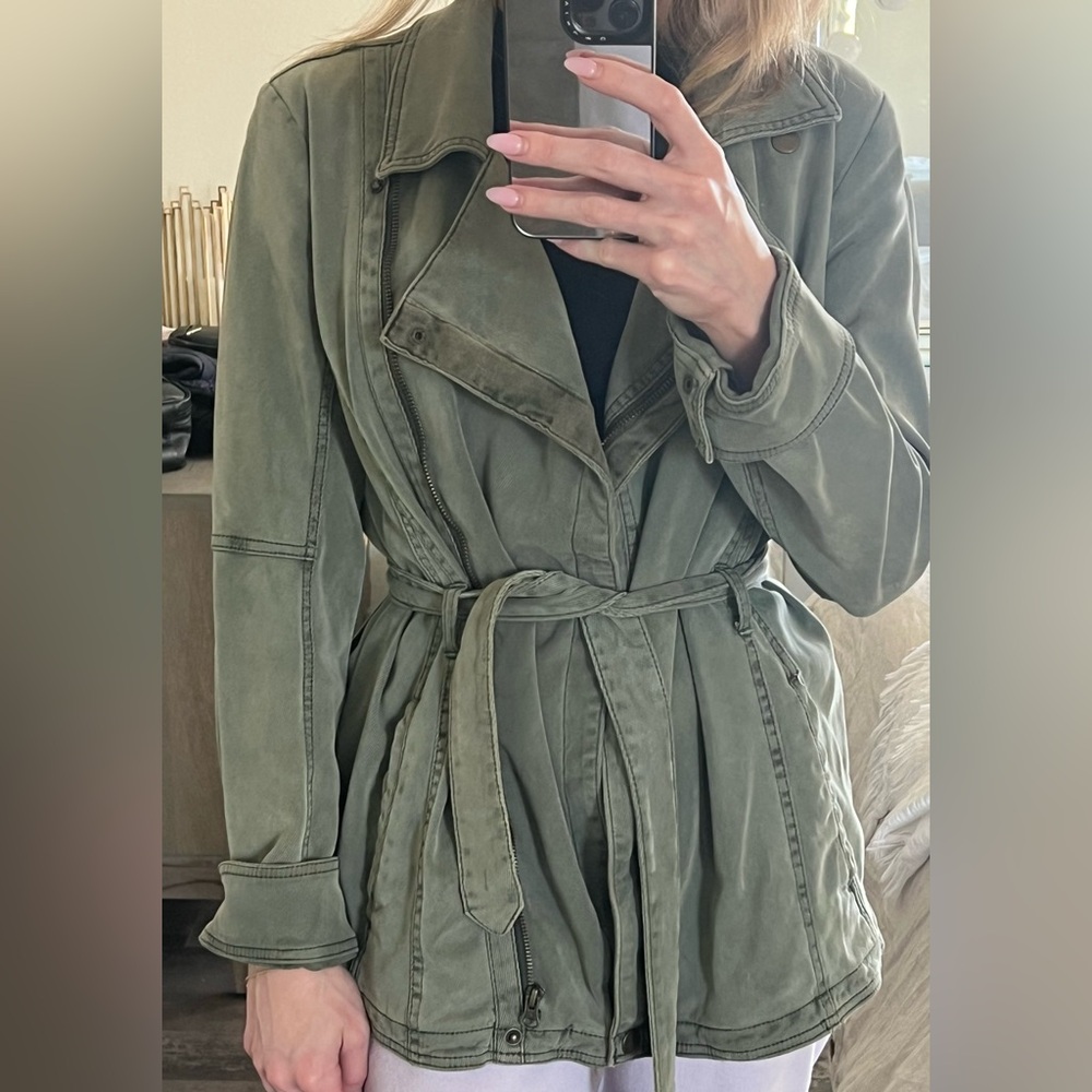 Anthropologie green jacket medium